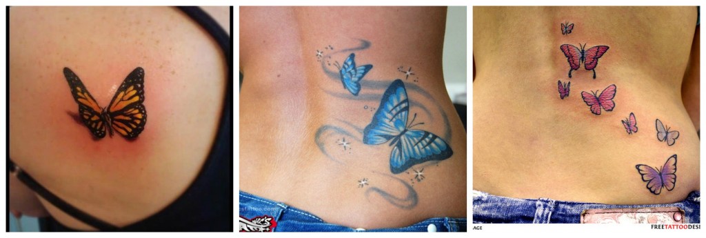 tatouage papillon couleur