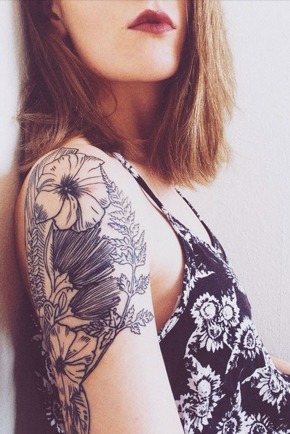 Tatouage épaule Femme Les 50 Plus Beaux Tatouages