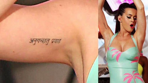 katy perry tattoo indien