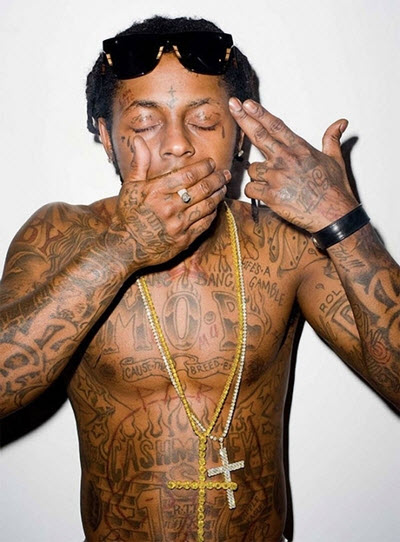 tatouages corps Lil Wayne