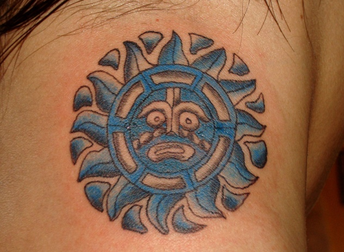 tatouage soleil inca