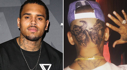 tatouages Chris Brown