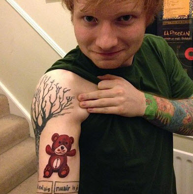 tatouages Ed Sheeran
