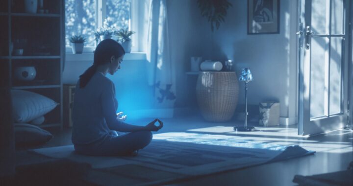 Aura bleu : interprétation et influence sur le bien-être