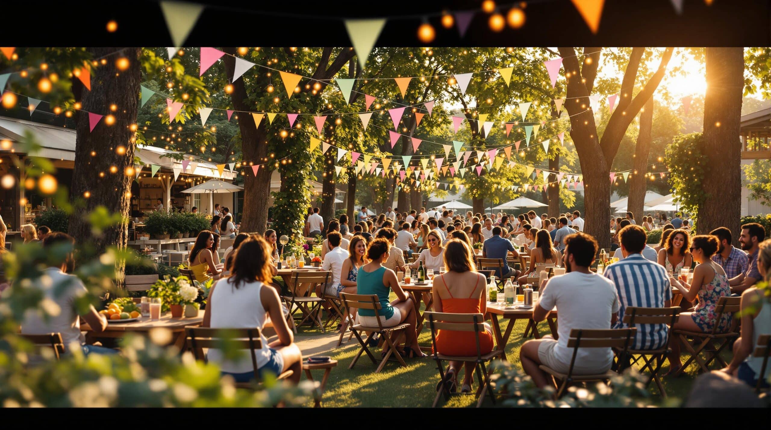 transformez vos &eacute;v&eacute;nements d'&eacute;t&eacute; avec une d&eacute;co guinguette : un style convivial et festif qui &eacute;voque les terrasses ensoleill&eacute;es et les soir&eacute;es anim&eacute;es. cr&eacute;ez une ambiance chaleureuse et m&eacute;morable pour vos f&ecirc;tes en famille ou entre amis.