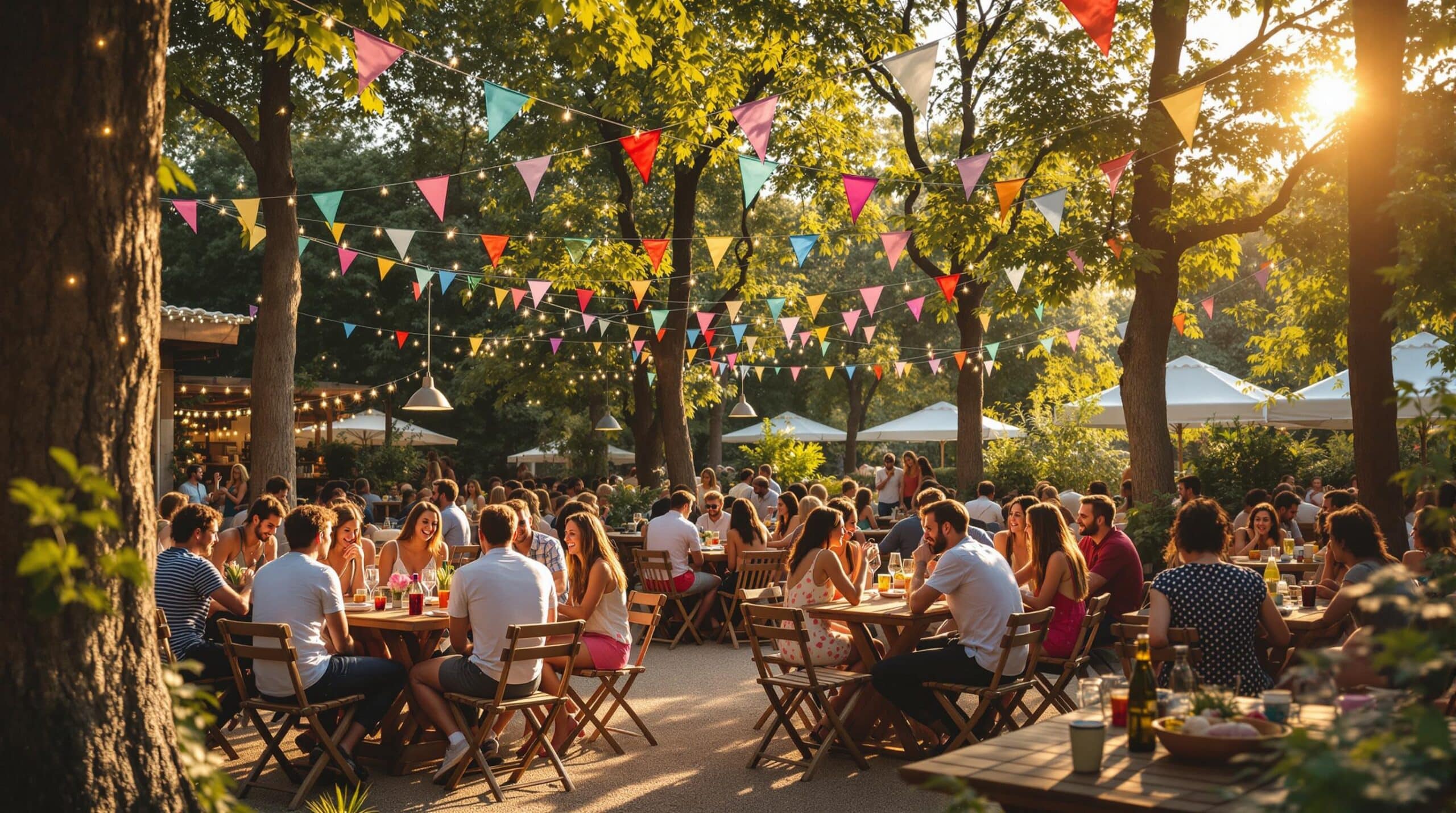 d&eacute;couvrez notre collection de d&eacute;co guinguette pour apporter une ambiance festive et conviviale &agrave; vos &eacute;v&eacute;nements d'&eacute;t&eacute;. lanternes, guirlandes lumineuses et accessoires color&eacute;s transformeront vos soir&eacute;es en moments inoubliables entre amis ou en famille.