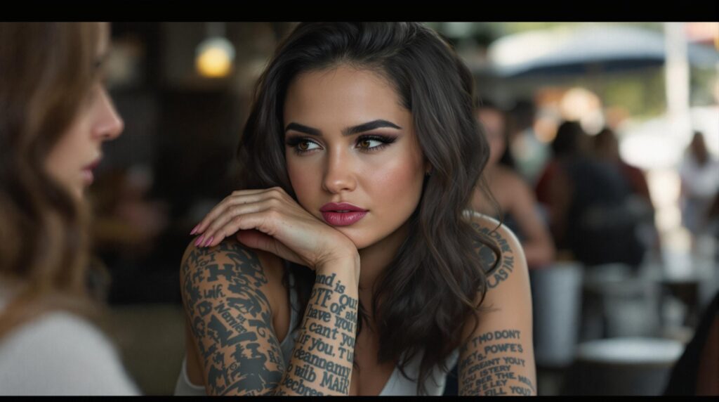 d&eacute;couvrez les significations secr&egrave;tes derri&egrave;re les tatouages de demi lovato. explorez les messages cach&eacute;s et les symboles personnels qui racontent son parcours artistique et &eacute;motionnel.