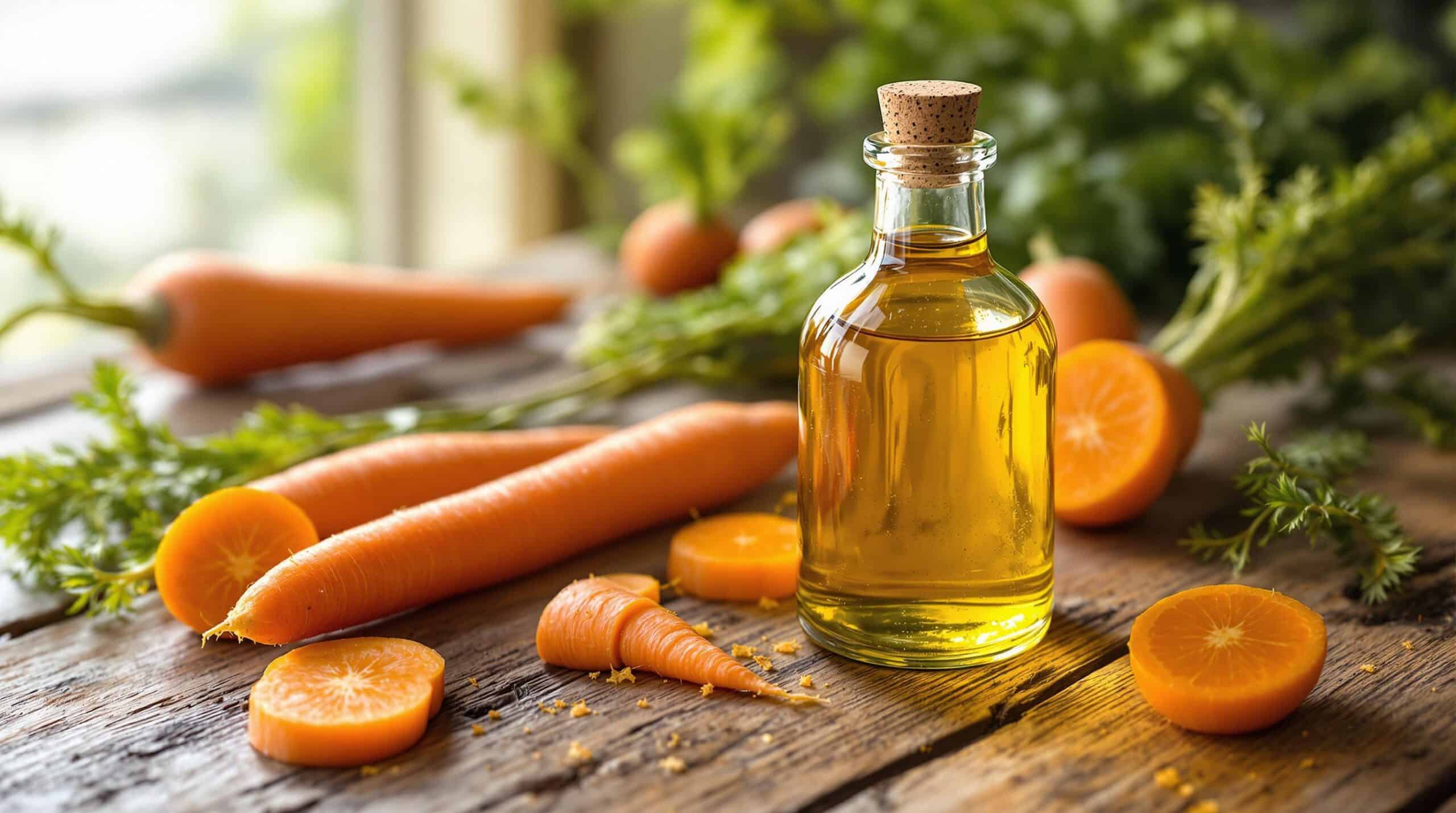 d&eacute;couvrez les bienfaits surprenants de l'huile de carotte pour votre peau. cet alli&eacute; beaut&eacute; naturel hydrate, illumine et revitalise votre teint, tout en offrant une protection contre les agressions ext&eacute;rieures. transformez votre routine de soins avec cet &eacute;lixir pr&eacute;cieux aux multiples vertus.