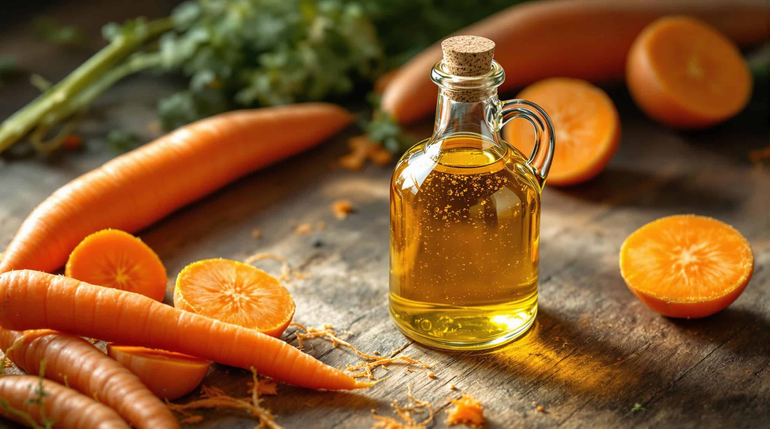 d&eacute;couvrez les bienfaits surprenants de l'huile de carotte pour votre peau. cet alli&eacute; beaut&eacute; naturel hydrate, revitalise et illumine votre teint tout en offrant une protection contre les agressions ext&eacute;rieures. une solution simple et efficace pour une peau radieuse !