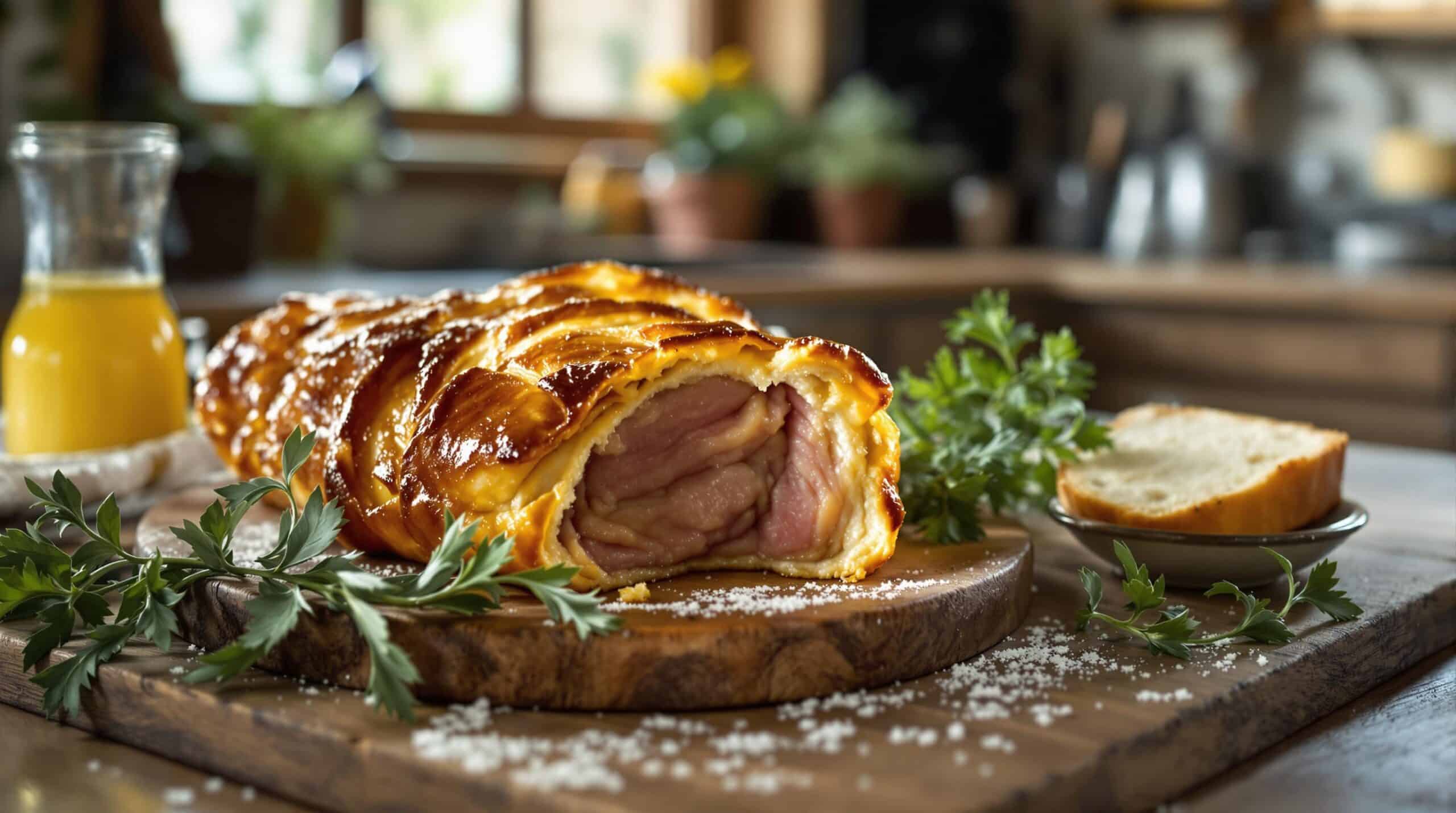 d&eacute;couvrez notre recette traditionnelle de jambon en cro&ucirc;te, un plat savoureux qui ravira vos invit&eacute;s ! explorez &eacute;galement des variantes modernes pour adapter cette sp&eacute;cialit&eacute; &agrave; tous les go&ucirc;ts. facile &agrave; pr&eacute;parer et d&eacute;licieusement r&eacute;confortant, le jambon en cro&ucirc;te est un incontournable pour vos repas festifs.