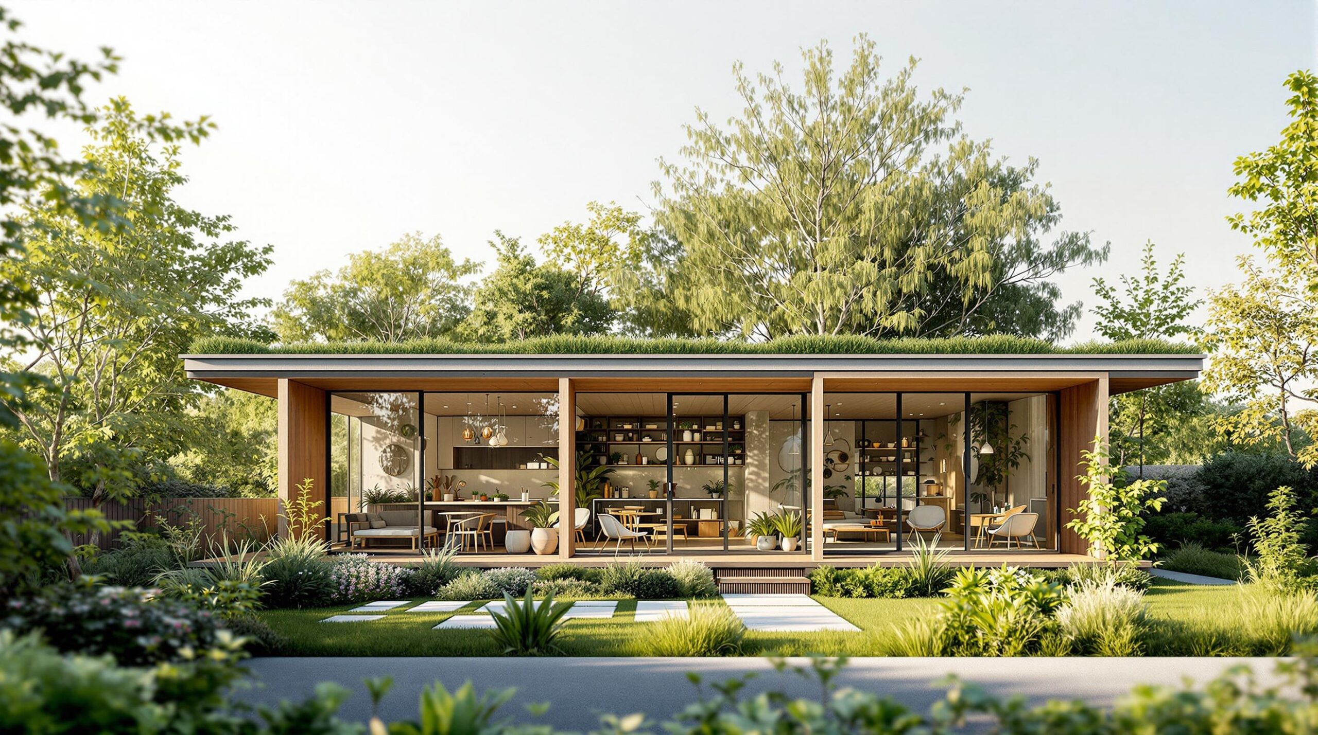 d&eacute;couvrez les derni&egrave;res tendances durables dans la construction de maisons modernes. apprenez comment allier innovation, &eacute;cologie et esth&eacute;tique pour des habitats respectueux de l'environnement. transformez votre projet immobilier en un acte &eacute;coresponsable!