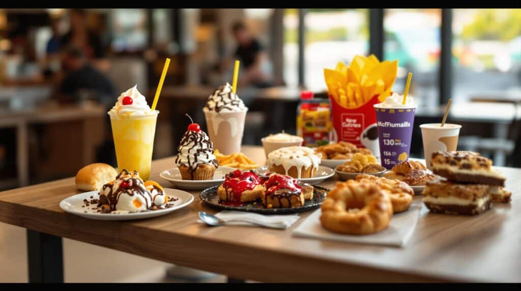 d&eacute;couvrez les derni&egrave;res nouveaut&eacute;s en mati&egrave;re de desserts chez mcdonald's ! nous vous d&eacute;voilons &eacute;galement les valeurs nutritionnelles de chaque douceur, pour faire des choix &eacute;clair&eacute;s tout en vous faisant plaisir. ne manquez pas ces d&eacute;lices sucr&eacute;s et informez-vous sur ce que vous mangez !