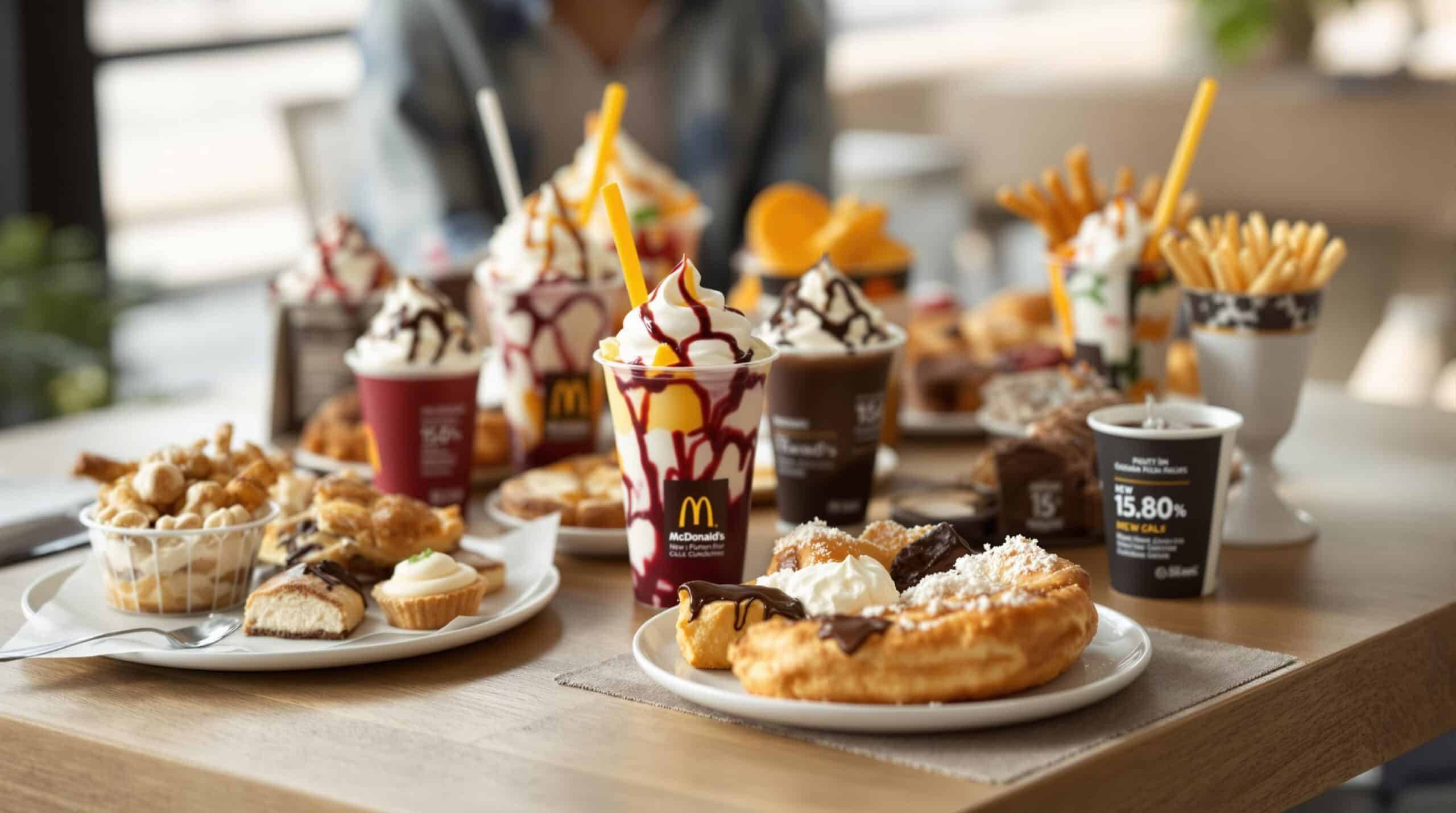 d&eacute;couvrez les derni&egrave;res nouveaut&eacute;s en mati&egrave;re de desserts mcdonald's et explorez leurs valeurs nutritionnelles. informez-vous sur les d&eacute;lices sucr&eacute;s qui raviront vos papilles tout en restant conscient de votre bien-&ecirc;tre.