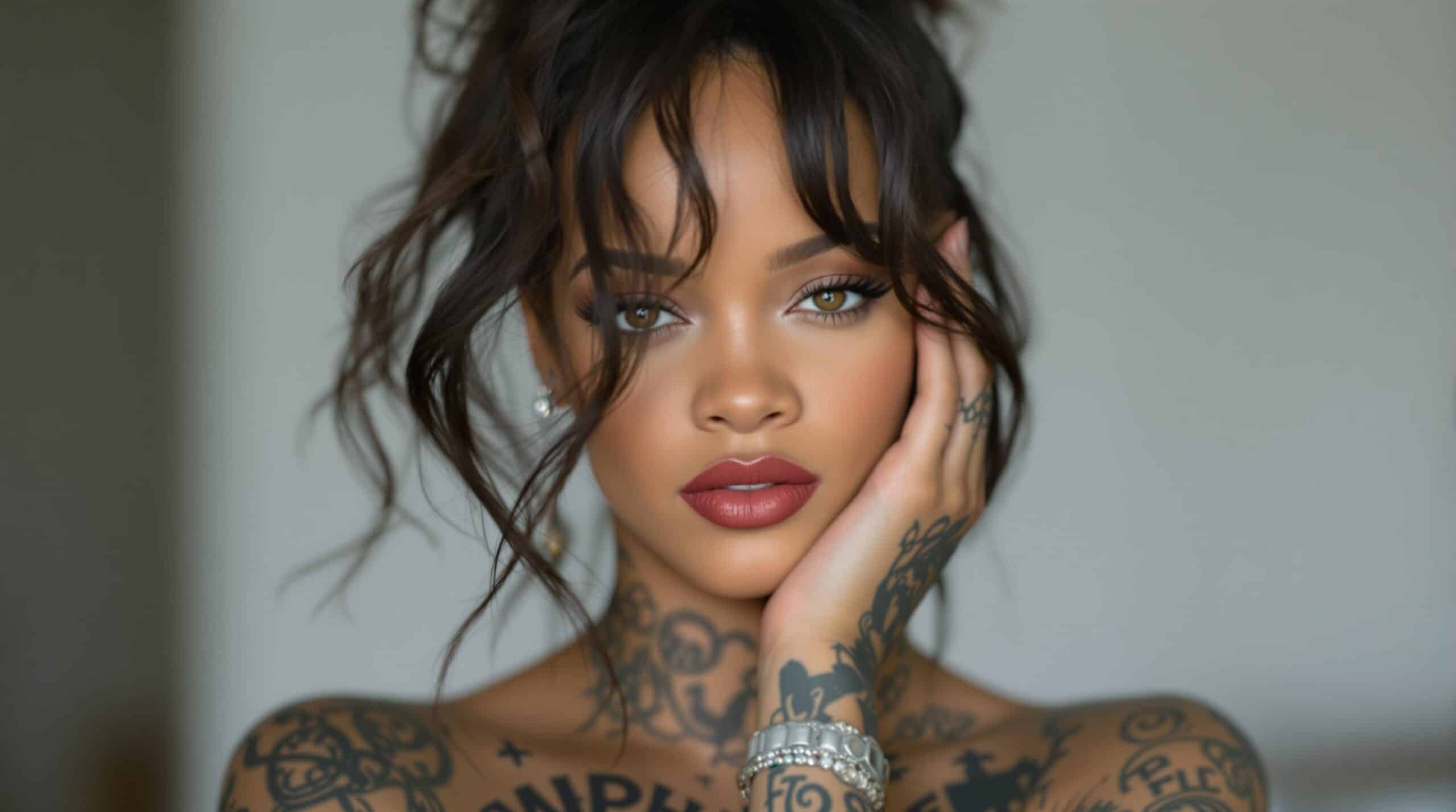 d&eacute;couvrez l'univers fascinant des tatouages iconiques de rihanna, une artiste au style unique qui utilise l'encre pour exprimer sa personnalit&eacute; et ses exp&eacute;riences. plongez dans l'histoire derri&egrave;re chaque tatouage et son impact sur son image l&eacute;gendaire.