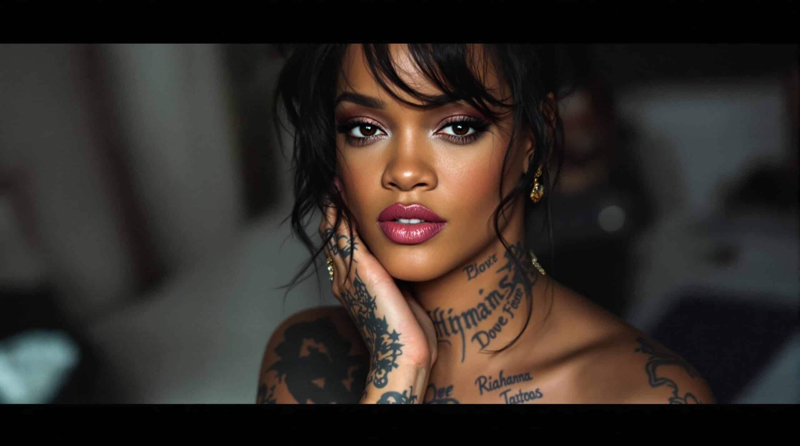 d&eacute;couvrez le monde fascinant des tatouages iconiques de rihanna, une artiste qui utilise l'encre pour exprimer son identit&eacute;. plongez dans l'histoire derri&egrave;re chacun de ses tatouages, leur signification et l'&eacute;volution de son style au fil des ann&eacute;es.