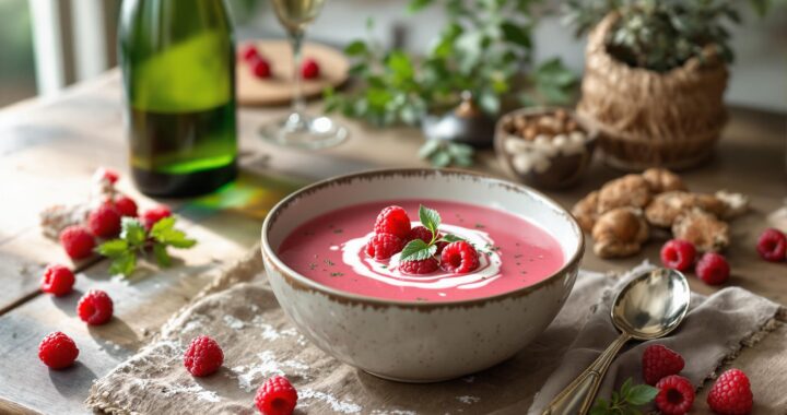 Soupe champenoise framboise : une recette acidulée pour l’hiver