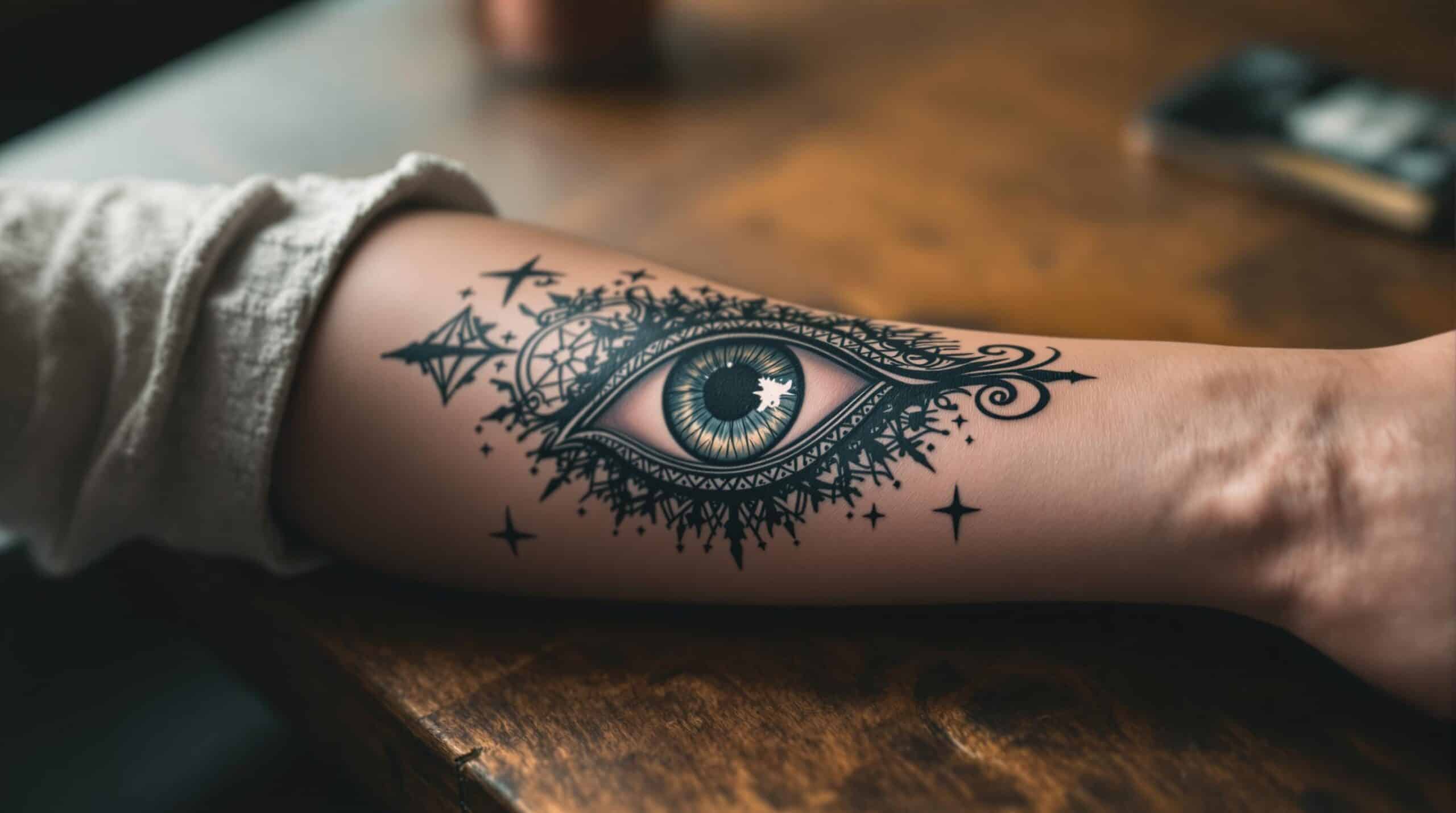 d&eacute;couvrez l'univers fascinant du tatouage &oelig;il, symbole de mystique et de protection. explorez la signification profonde de ce motif intrigant, qui &eacute;voque la vigilance et la sagesse, tout en ajoutant une touche artistique &agrave; votre corps. plongez dans les tendances et les styles de tatouages &oelig;il pour exprimer votre personnalit&eacute; unique.