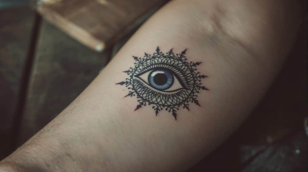 d&eacute;couvrez l'univers fascinant du tatouage &oelig;il, symbole puissant m&ecirc;lant mystique et protection. explorez les significations profondes derri&egrave;re ce motif enchanteur et trouvez l'inspiration pour votre prochain tatouage.