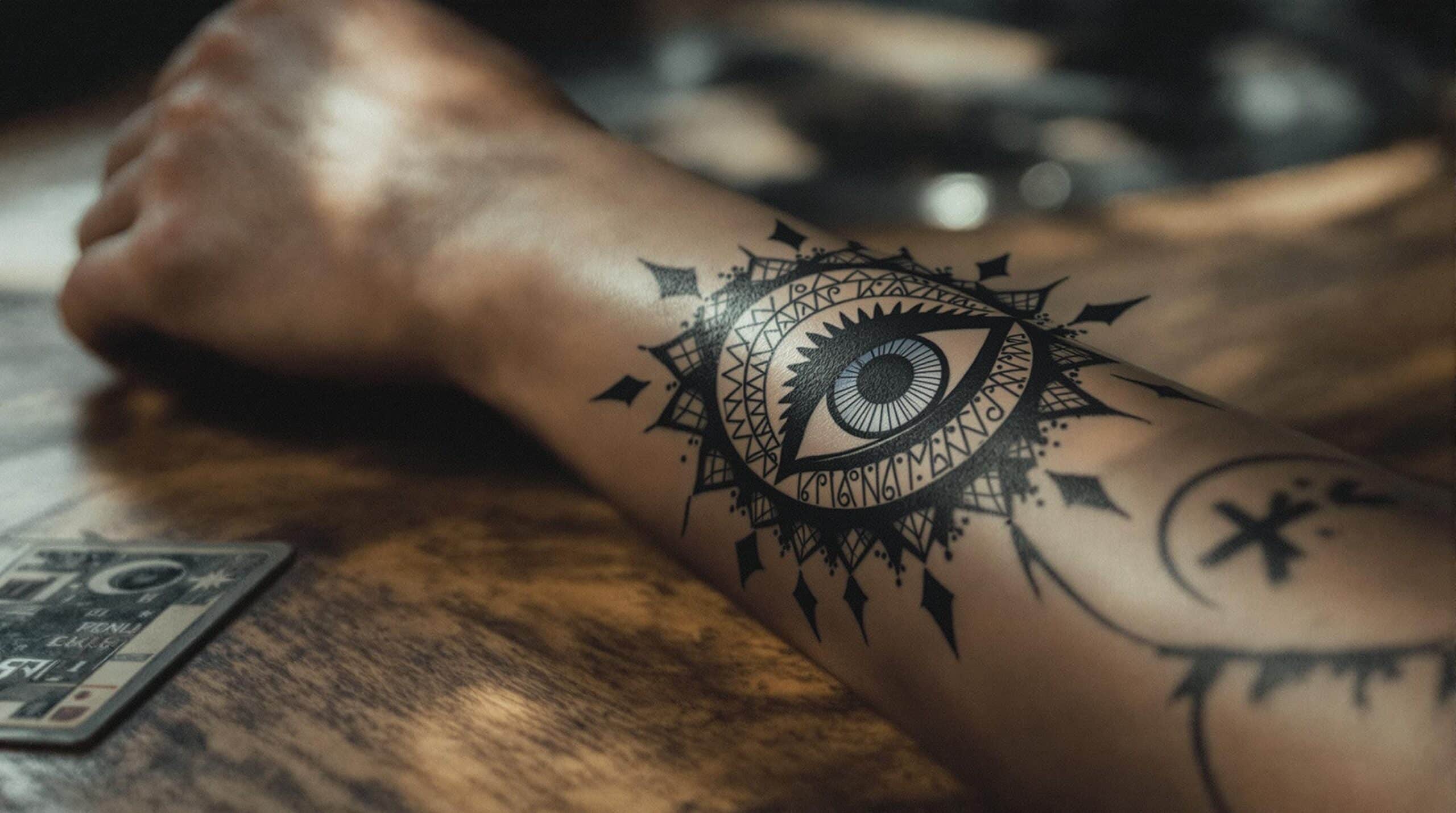 d&eacute;couvrez le tatouage &oelig;il, symbole puissant alliant mystique et protection. plongez dans l'univers fascinant de ce motif embl&eacute;matique, charg&eacute; d'histoire et de signification, pour apporter unique &agrave; votre expression personnelle.