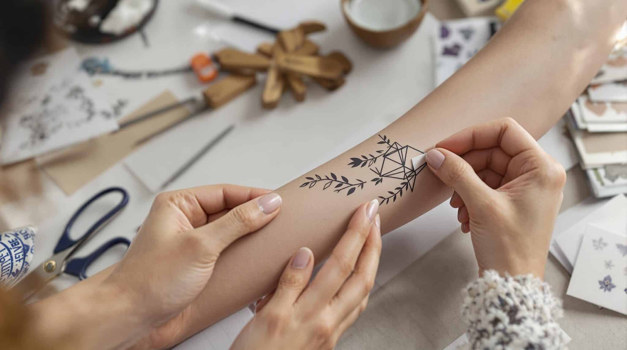 Tatouage temporaire personnalisé comment le créer et le poser chez — free download
