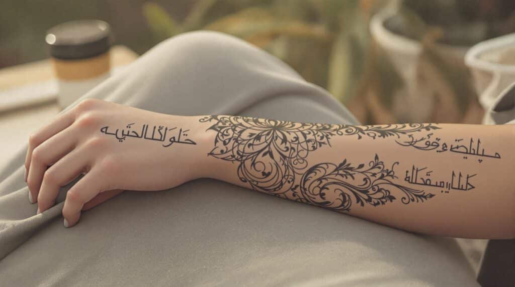 d&eacute;couvrez l'univers fascinant des tatouages arabesques, alliant &eacute;l&eacute;gance et profondeur symbolique. explorez des mod&egrave;les uniques qui racontent une histoire et embellissent votre peau avec finesse. inspirez-vous de notre s&eacute;lection pour choisir le design parfait qui refl&egrave;te votre personnalit&eacute;.