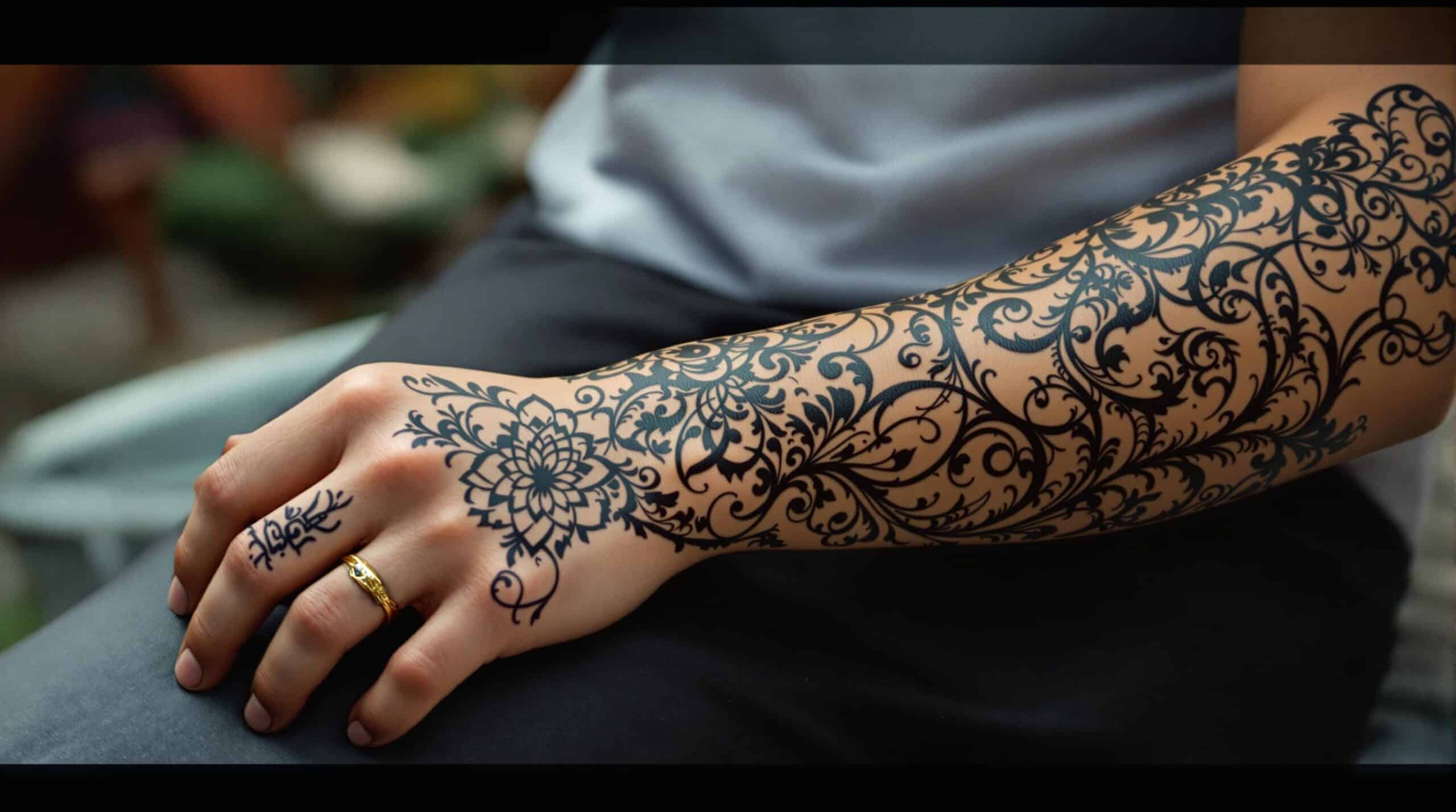 d&eacute;couvrez l'univers fascinant des tatouages arabesques, alliant symbolique profonde et esth&eacute;tique raffin&eacute;e. explorez des mod&egrave;les &eacute;l&eacute;gants qui racontent une histoire unique, entre tradition et modernit&eacute;, pour une expression artistique sur votre peau.