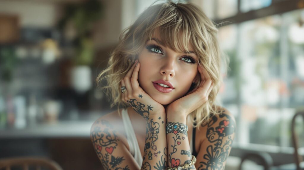 d&eacute;couvrez l'univers fascinant des tatouages de taylor swift : entre r&eacute;alit&eacute; et fantasme. explorez les significations derri&egrave;re ses encrages, les rumeurs persistantes et plongez dans l'univers artistique de la chanteuse. des d&eacute;tails in&eacute;dits sur ces marques qui font &eacute;cho &agrave; sa carri&egrave;re et &agrave; ses &eacute;motions.