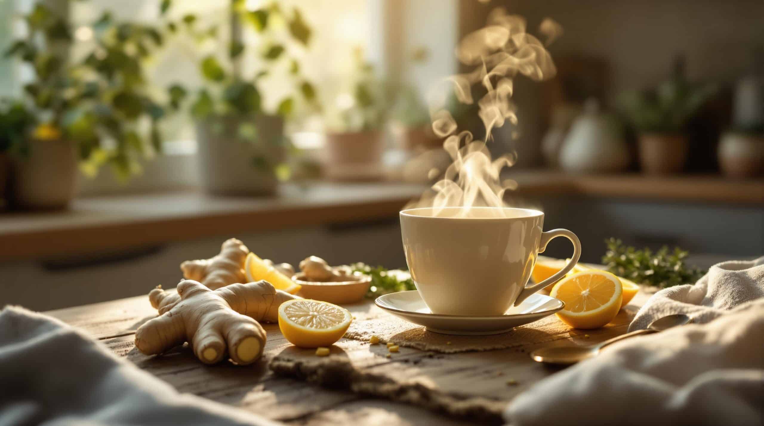 d&eacute;couvrez les bienfaits de la tisane gingembre citron le soir pour favoriser la digestion et la relaxation. ce guide vous explique comment cette infusion apaisante peut am&eacute;liorer votre confort digestif et vous pr&eacute;parer &agrave; une nuit sereine.