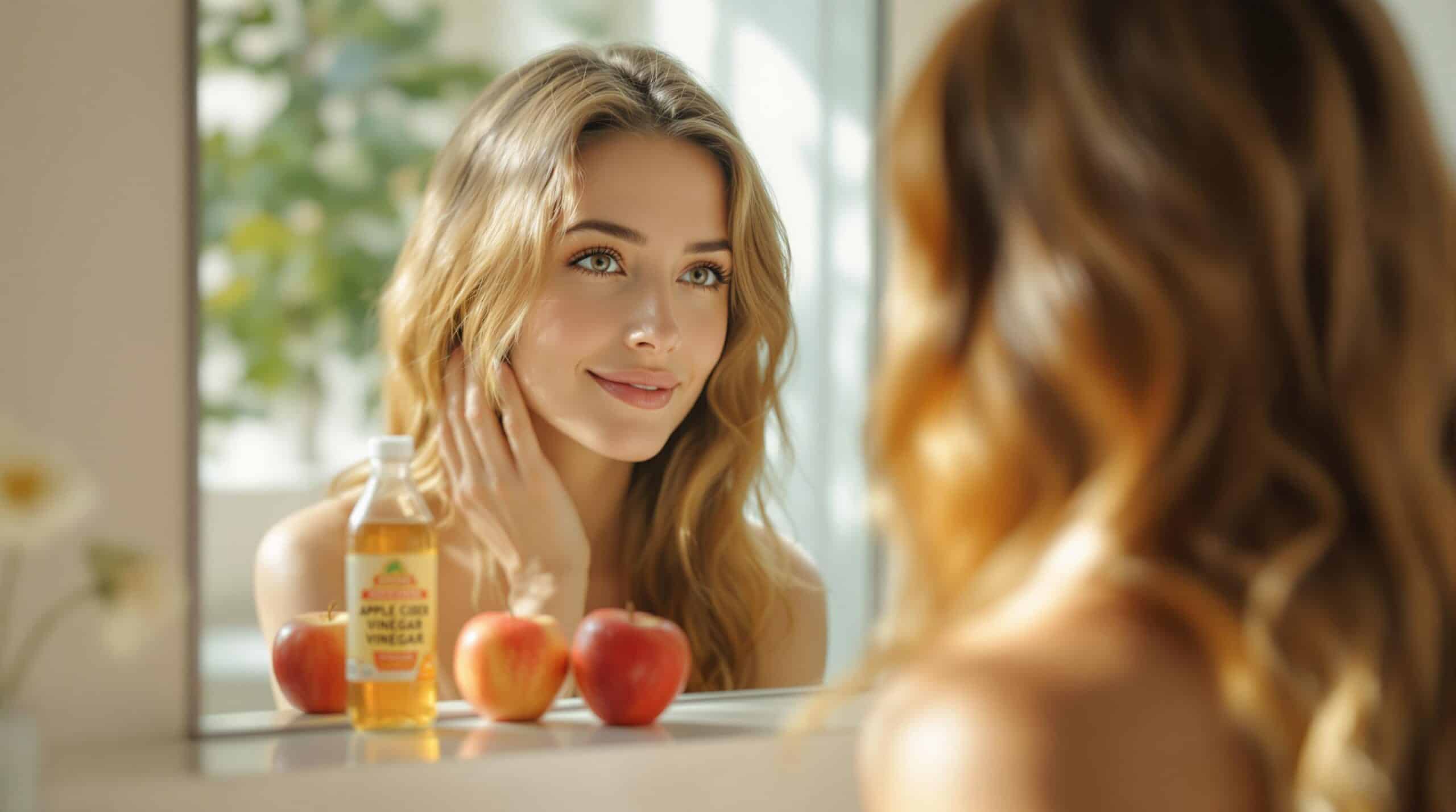 d&eacute;couvrez les bienfaits du vinaigre de cidre pour vos cheveux ! apprenez comment cet ingr&eacute;dient naturel peut apporter brillance, l&eacute;g&egrave;ret&eacute; et vitalit&eacute; &agrave; votre chevelure. adoptez une routine capillaire simple et efficace pour des cheveux &eacute;clatants et en pleine sant&eacute;.