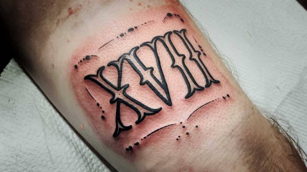 Tatouage chiffre romain