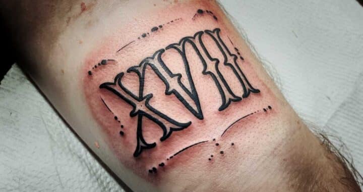 Tatouage chiffre romain