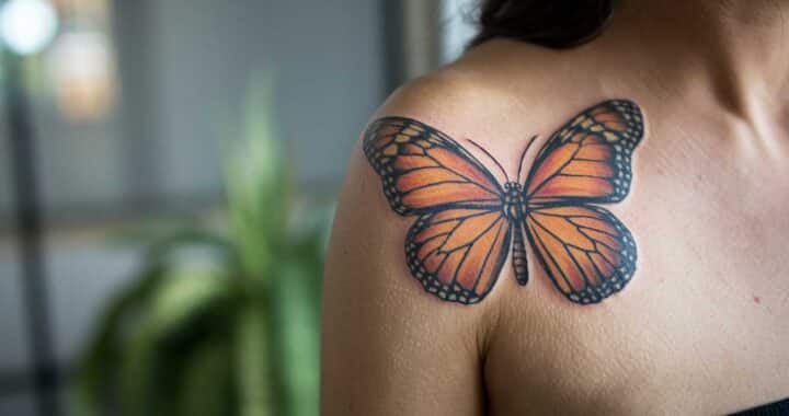 Le tatouage papillon, synonyme de liberté et de changement…
