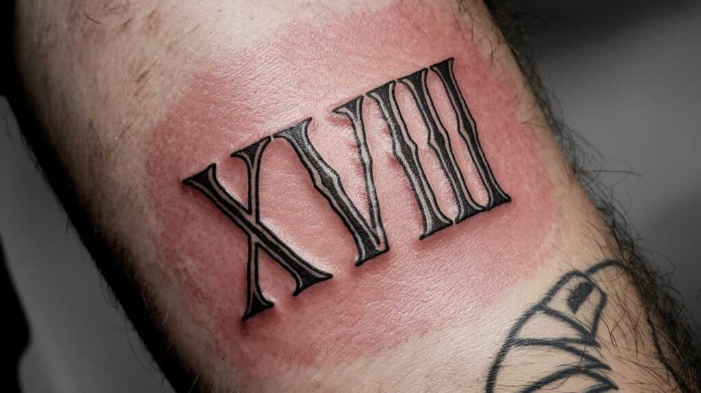 Tatouage chiffre romain
