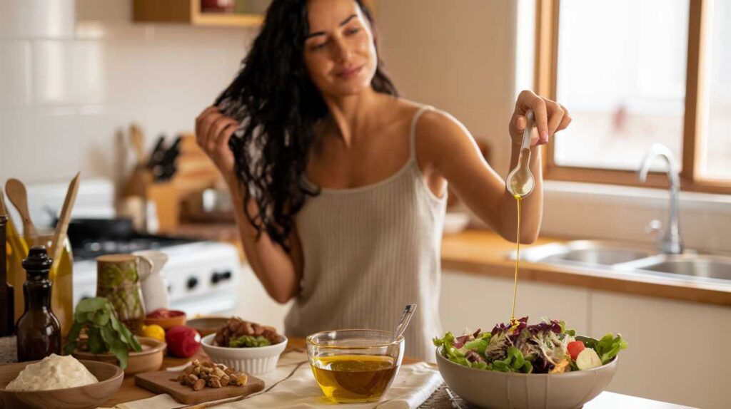 Utilisation de l&rsquo;huile d&rsquo;argan pour les cheveux, le visage et la salade !