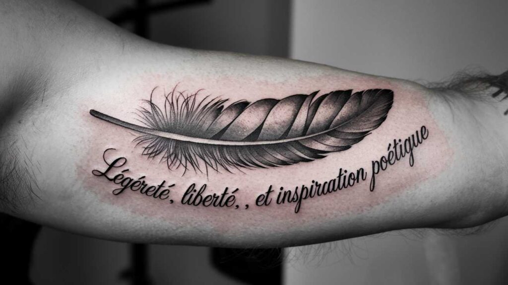 Tatouage plume : légèreté, liberté et inspiration poétique