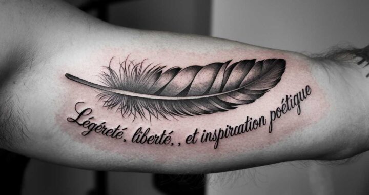 Tatouage plume : légèreté, liberté et inspiration poétique