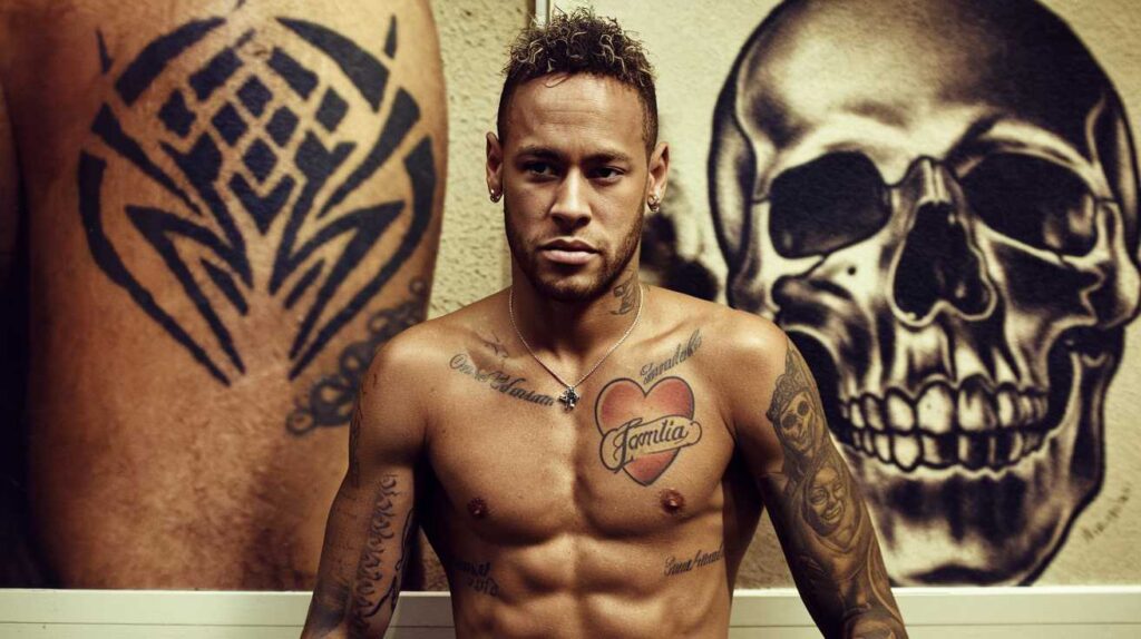 Les tatouages de Neymar : entre passion et famille
