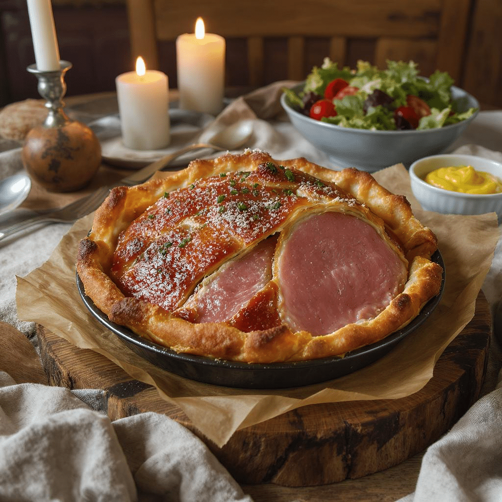 d&eacute;couvrez notre d&eacute;licieuse recette de jambon en cro&ucirc;te, r&eacute;interpr&eacute;t&eacute;e pour apporter une touche moderne aux soir&eacute;es conviviales. parfaite pour impressionner vos invit&eacute;s, cette version traditionnelle allie saveurs authentiques et pr&eacute;sentation &eacute;l&eacute;gante. suivez nos &eacute;tapes simples et r&eacute;galez vos proches avec ce plat savoureux et r&eacute;confortant.