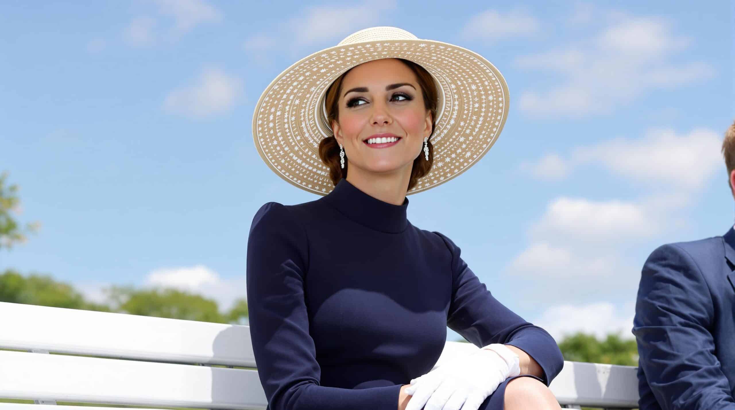 d&eacute;couvrez comment le chapeau de paille devient l'accessoire indispensable du style &eacute;l&eacute;gant de kate middleton &agrave; wimbledon. un incontournable qui allie sophistication et tradition.