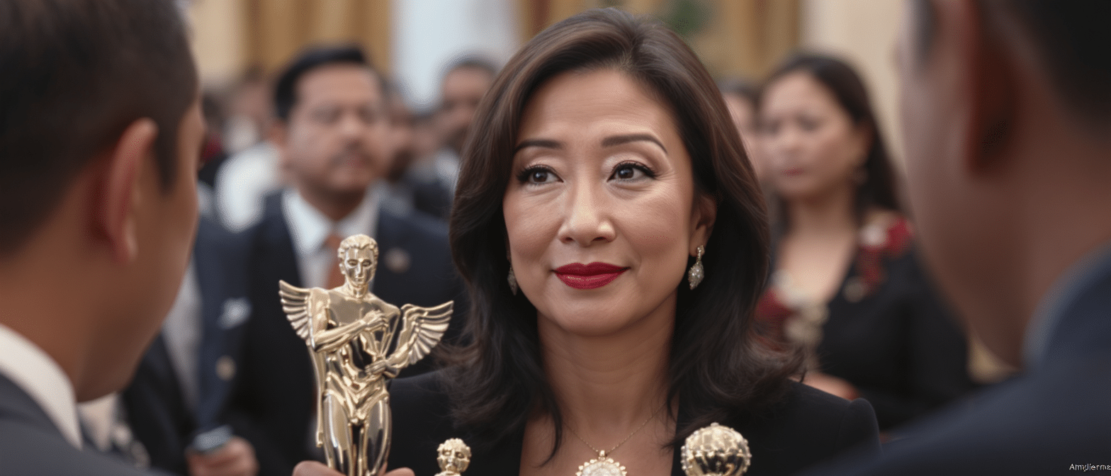 d&eacute;couvrez comment michelle yeoh, l'embl&eacute;matique actrice malaisienne, a &eacute;t&eacute; honor&eacute;e lors d'une c&eacute;r&eacute;monie &agrave; kuala lumpur, soulignant son impact dans le monde du cin&eacute;ma et sa contribution &agrave; la culture malaisienne.