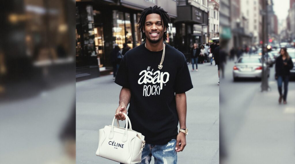 d&eacute;couvrez comment a$ap rocky rend hommage au sac embl&eacute;matique cr&eacute;&eacute; par phoebe philo pour c&eacute;line, un accessoire culte qui fait son grand retour sur la sc&egrave;ne mode et inspire une nouvelle g&eacute;n&eacute;ration de passionn&eacute;s.