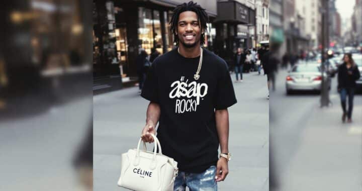 A$AP Rocky célèbre le retour emblématique du sac signé Phoebe Philo chez Céline