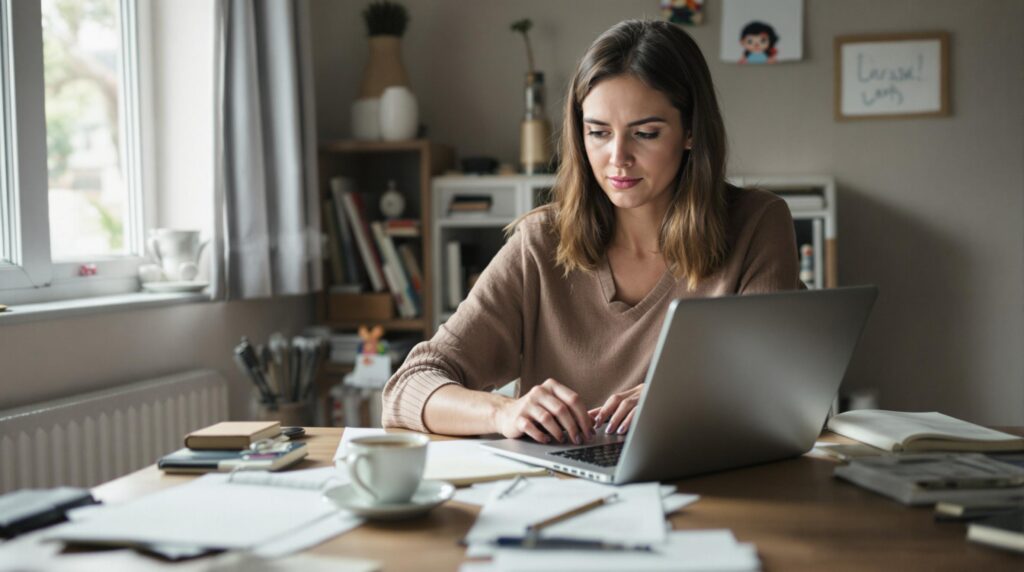 d&eacute;couvrez le t&eacute;moignage sinc&egrave;re d'une m&egrave;re qui partage l'&eacute;pisode marquant o&ugrave; elle a tent&eacute; de se consacrer &agrave; l'&eacute;criture, entre d&eacute;fis du quotidien, &eacute;quilibre familial et passion personnelle.
