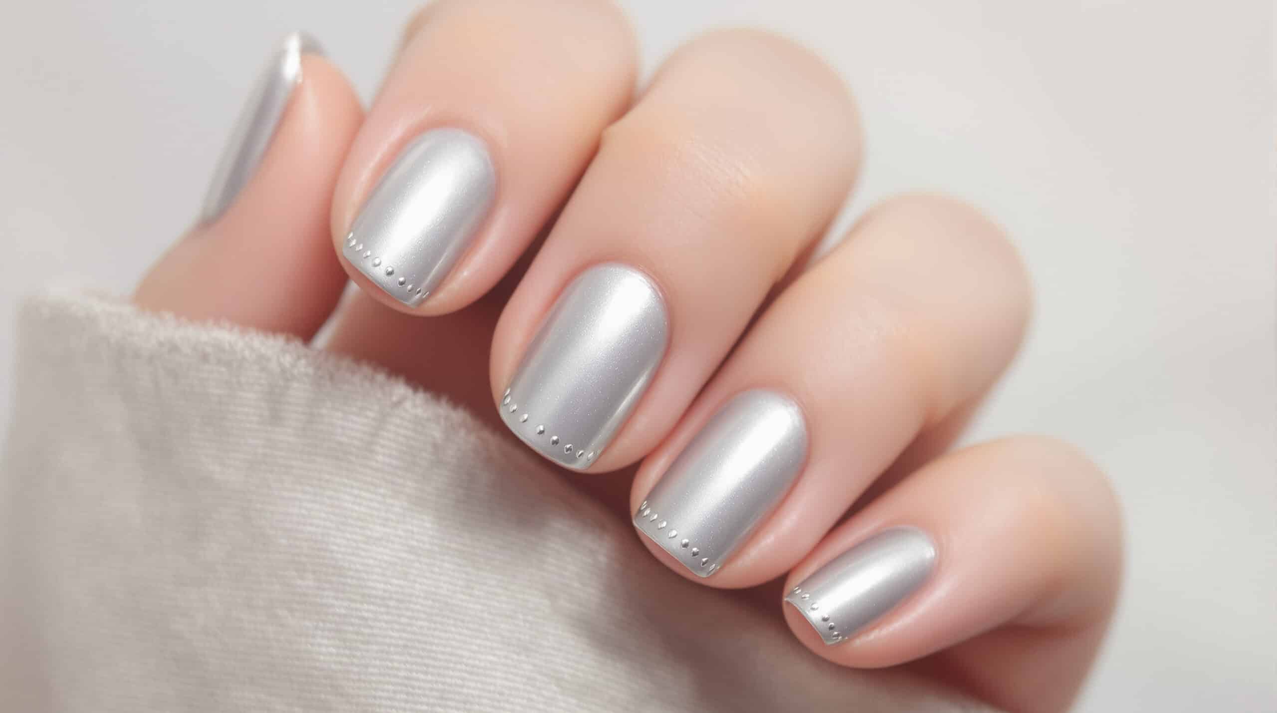 d&eacute;couvrez la nouvelle tendance automnale lanc&eacute;e par selena gomez : une manucure argent&eacute;e &eacute;clatante. inspirez-vous de ce look irr&eacute;sistible pour briller cet automne!