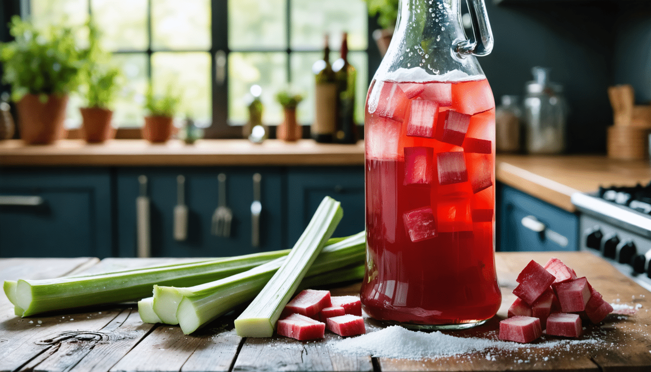 d&eacute;couvrez comment r&eacute;aliser un vin de rhubarbe maison, les secrets de sa fermentation, ses ar&ocirc;mes uniques et les meilleurs accords pour sublimer vos repas. conseils pratiques pour amateurs et passionn&eacute;s de vin artisanal.