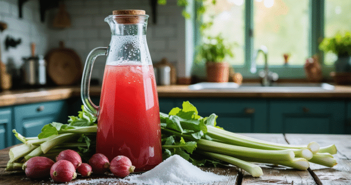 Vin de rhubarbe : fermentation maison, arômes et accords