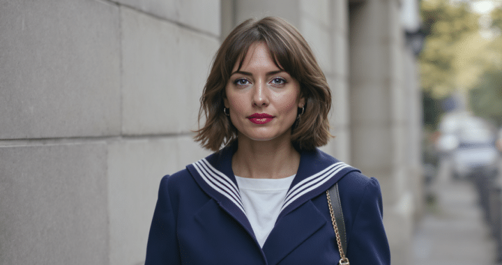 Sophie Marceau, icône intemporelle du chic français, fait briller la veste à col marin sur le devant de la scène