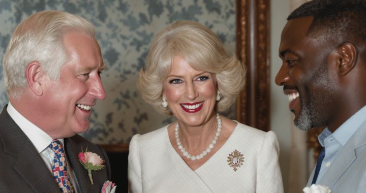 Charles III et Camilla rayonnent lors d&rsquo;une rencontre royale avec l&rsquo;acteur Idris Elba
