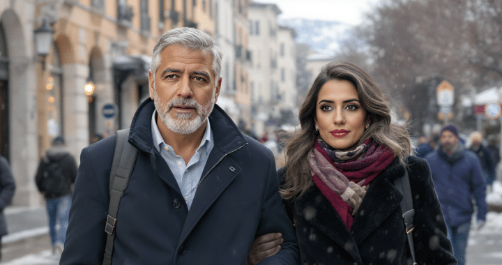 George et Amal Clooney éblouissent lors de leur apparition en Italie pour les Jeux d’hiver