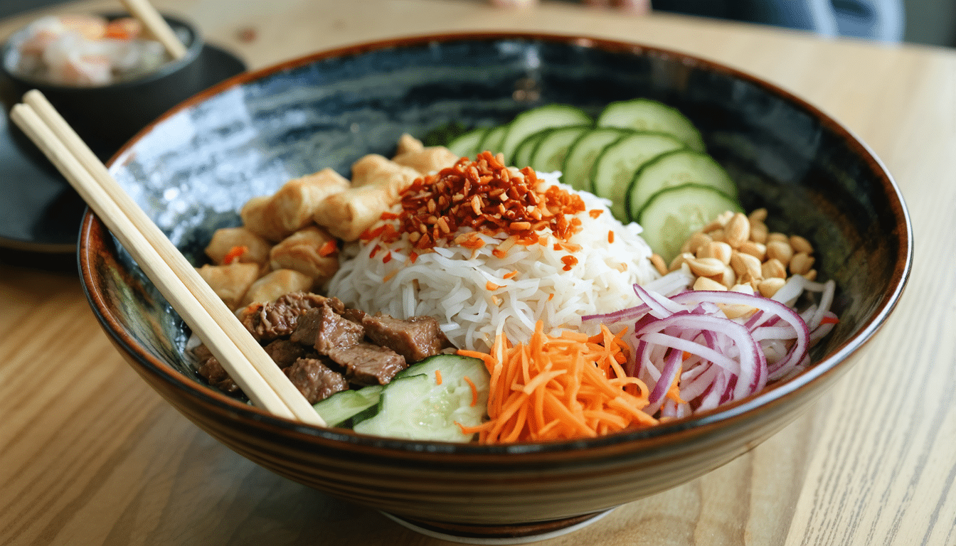 d&eacute;couvrez la recette authentique du bo bun, plat vietnamien savoureux, avec la liste des ingr&eacute;dients essentiels et des conseils pratiques pour r&eacute;ussir sa pr&eacute;paration &agrave; la maison.